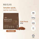 REGIS Nutritional Meal Replacement Shake Chocolate 400g | Low Sugar | Low Calorie | Halal | High Protein | Diet Meal